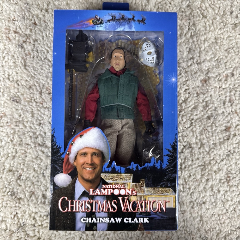 NECA National Lampoons Christmas Vacation Chainsaw Clark Action Figurine